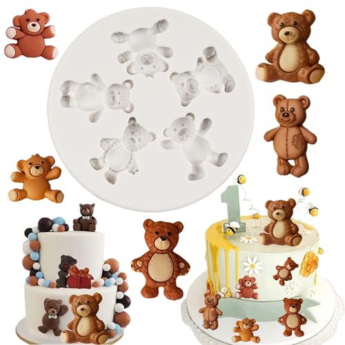 Bear Silicone Fondant Molds for Cake & Candy Decoration