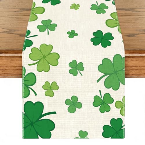 St. Patrick's Day Table Runner - 13x72 Inch Holiday Decor