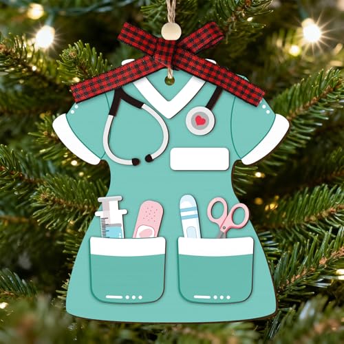 Wooden Nurse Ornament Gift - 3D Hanging Decoration for Nurses