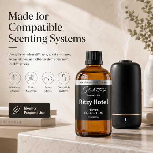 Sbehrtno Hotel Collection Diffuser Oil 0.34 Fl Oz Coastal Hotel-Inspired Fragrance for Waterless Diffusers