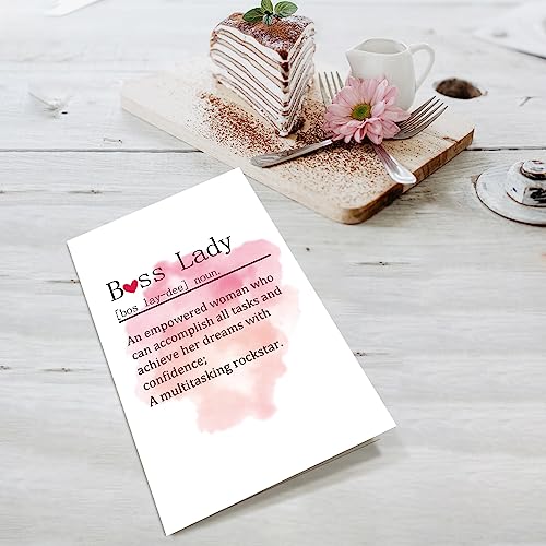 Funny Boss's Day Card for Women - Boss Lady Definition