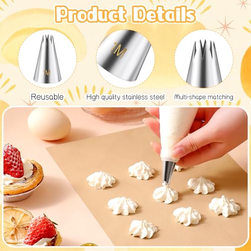 Larrel 5-Piece 1M Stainless Steel Piping Tips Cake Decorating Kit