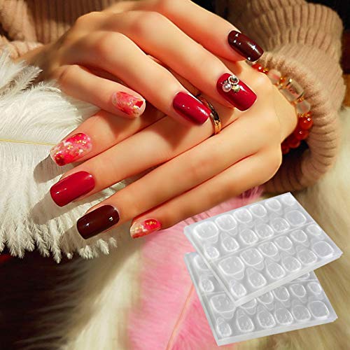 Wobe Nail Adhesive Tabs Jelly Glue Sticker for Press On Nails 600pcs