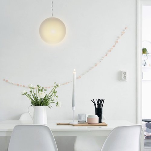 DOITOOL Frosted Glass Globe Lamp Shade Replacement 3.14 Inch Sphere Pendant Light Cover for G9 Fixtures Wall Sconce Accessories