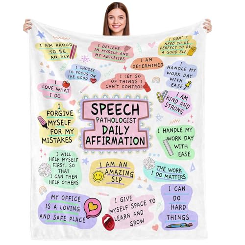 Speech Pathologist Blanket, Cozy 60x50 Fleece Gift