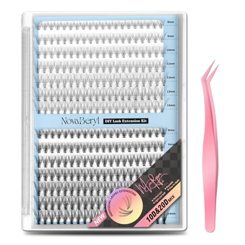 Madam Fifi DIY Lash Clusters Individual Eyelash Extensions C Curl Mixed Lengths