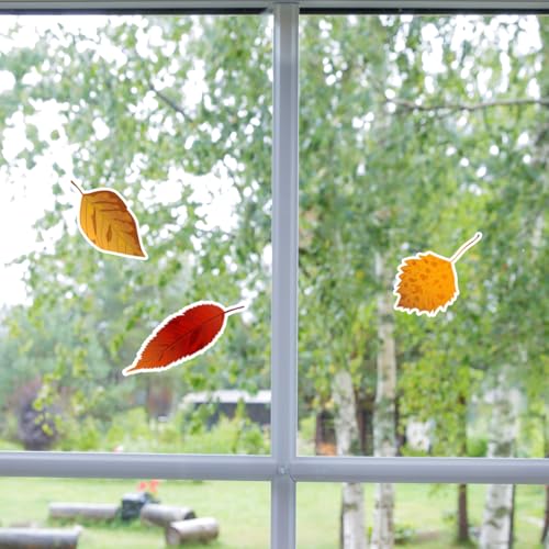 Autumn Leaves Sticker Pack - 30 Vinyl Fall Foliage Stickers