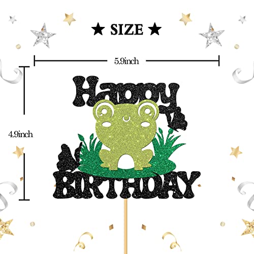 Frog Birthday Cake Topper - Cute Party Decor for Kids
