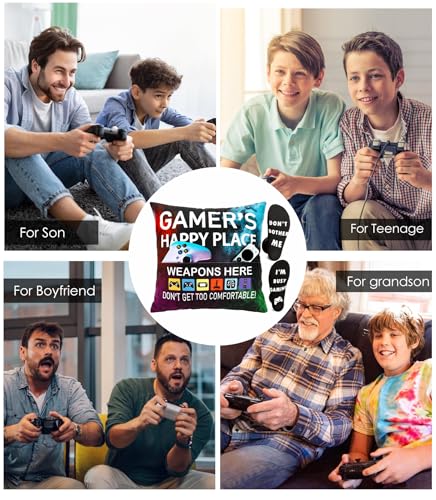 Gamer Pillow Cover & Socks Set - Fun Gifts for Teens and Men