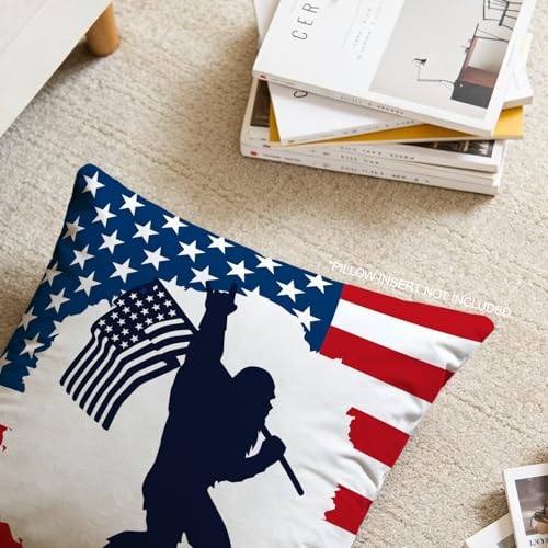 Sasquatch Throw Pillow Cover for RV Life - Bigfoot Decor