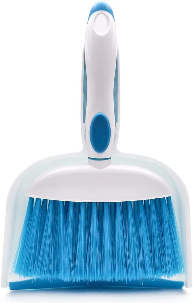 Small Broom and Dustpan Set 1pcs - Ideal for Cleaning Desks, Pets