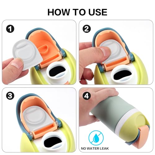 Bubrike Silicone Replacement Stopper for Owala FreeSip Lid - 4 Pack (Gray/White/Pink)