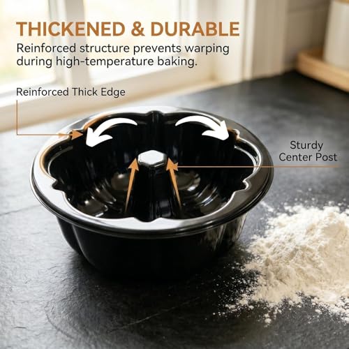 Jaevorite 50-Pack 4-Inch Disposable Mini Flower Cake Pans and Flan Molds