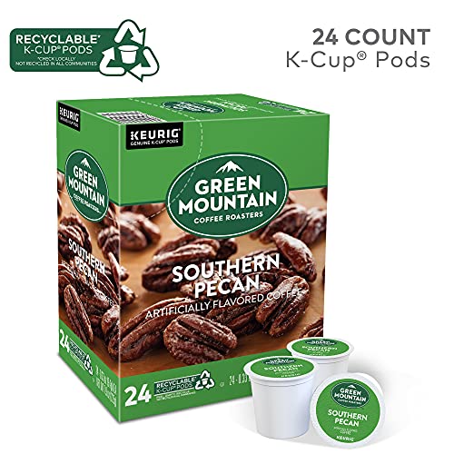Green Mountain Coffee Roasters Southern Pecan Single-Serve K-Cup Pods 24 Count Pack of 2 - Light Roast Flavored Coffee