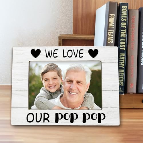 Wooden 4x6 Picture Frame for Grandpa | Gift for Grandkids