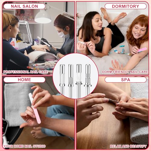 Xelsluthe 8 PCS Mini Mandrel Nail Bits for Small Sanding Bands, 3.1mm