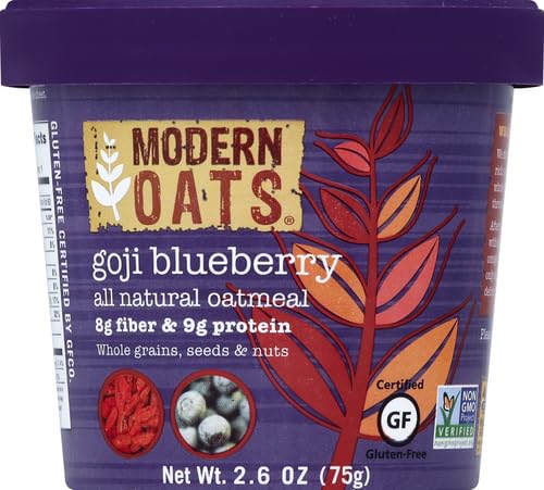 Modern Oats Goji Blueberry Oatmeal - 2.6 Oz, Gluten Free & Vegan