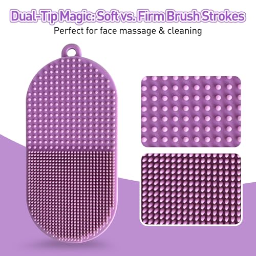 Silicone Hair Scalp Massager and Facial Cleansing Brush Skincare Kit