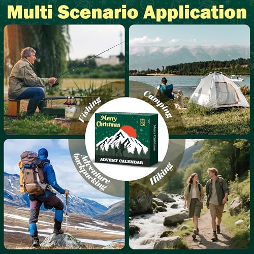 24-Piece Survival Kit Advent Calendar - Outdoor Emergency Gear Countdown