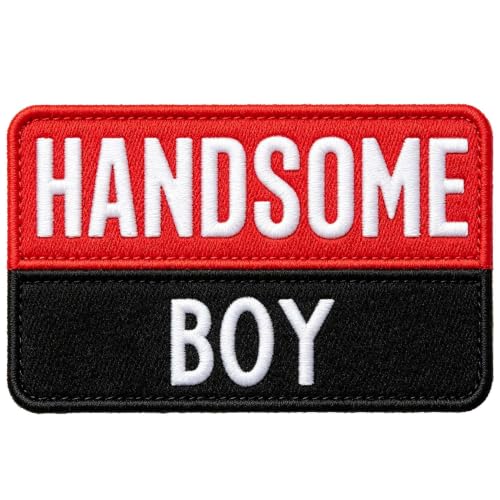 Minason Handsome Boy Embroidered Iron-On Patch for Jackets and Hats
