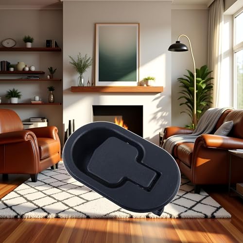 Black Recliner Release Handle - Universal Replacement Sofa Lever