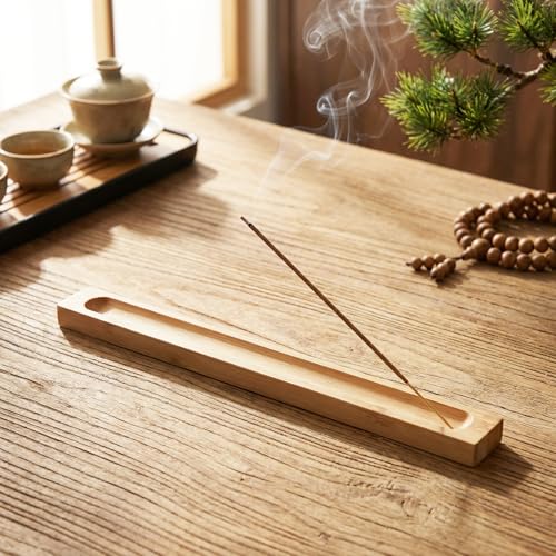 Natural Bamboo Incense Holder Set for Sticks - 2 PCS