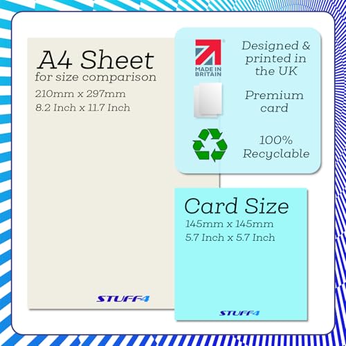 Stuff4 35th Anniversary Card - Floral Design for Couple, Mom & Dad
