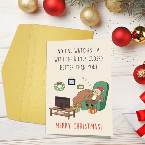 Funny Christmas Card for Men - Humorous Holiday Greeting