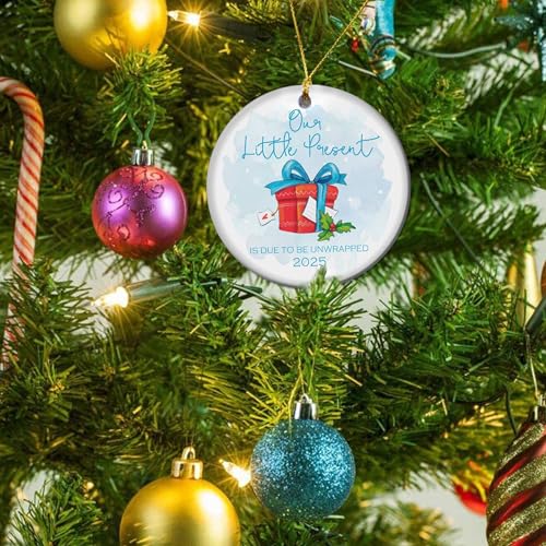 Pregnancy Announcement Baby Bump Ornament - Expecting Parents Gift