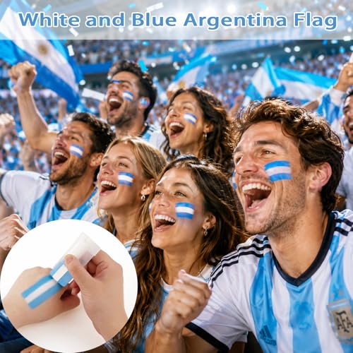 Argentina Face Paint Stick 3-in-1 Sweatproof Flag Crayon