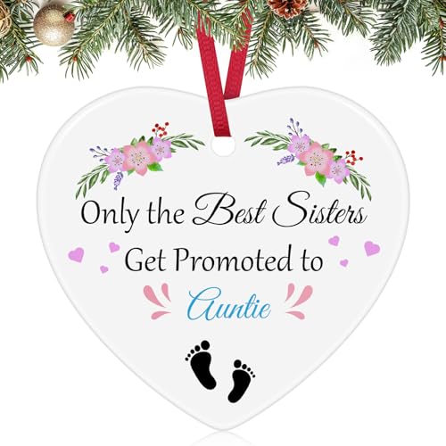 Promoted to Aunt Christmas Ornament - New Auntie Gift