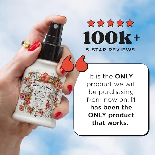 Poo-Pourri Before-You-Go Toilet Spray, Tropical Hibiscus, 4 Fl Oz