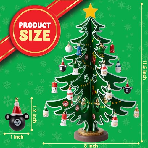 JOYIN 2025 Christmas Advent Calendar, 24 Days Countdown Calendar with Christmas Tree 24 PCS Ornaments for Boys Girls & Kids Party Favors, Classroom Prizes Xmas Gift, Xmas Tree Countdown
