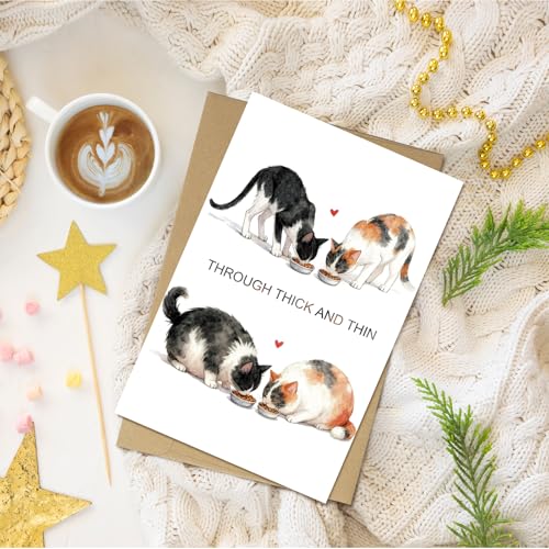 Romantic Cat Valentine's Day Card - Perfect for Cat Lovers