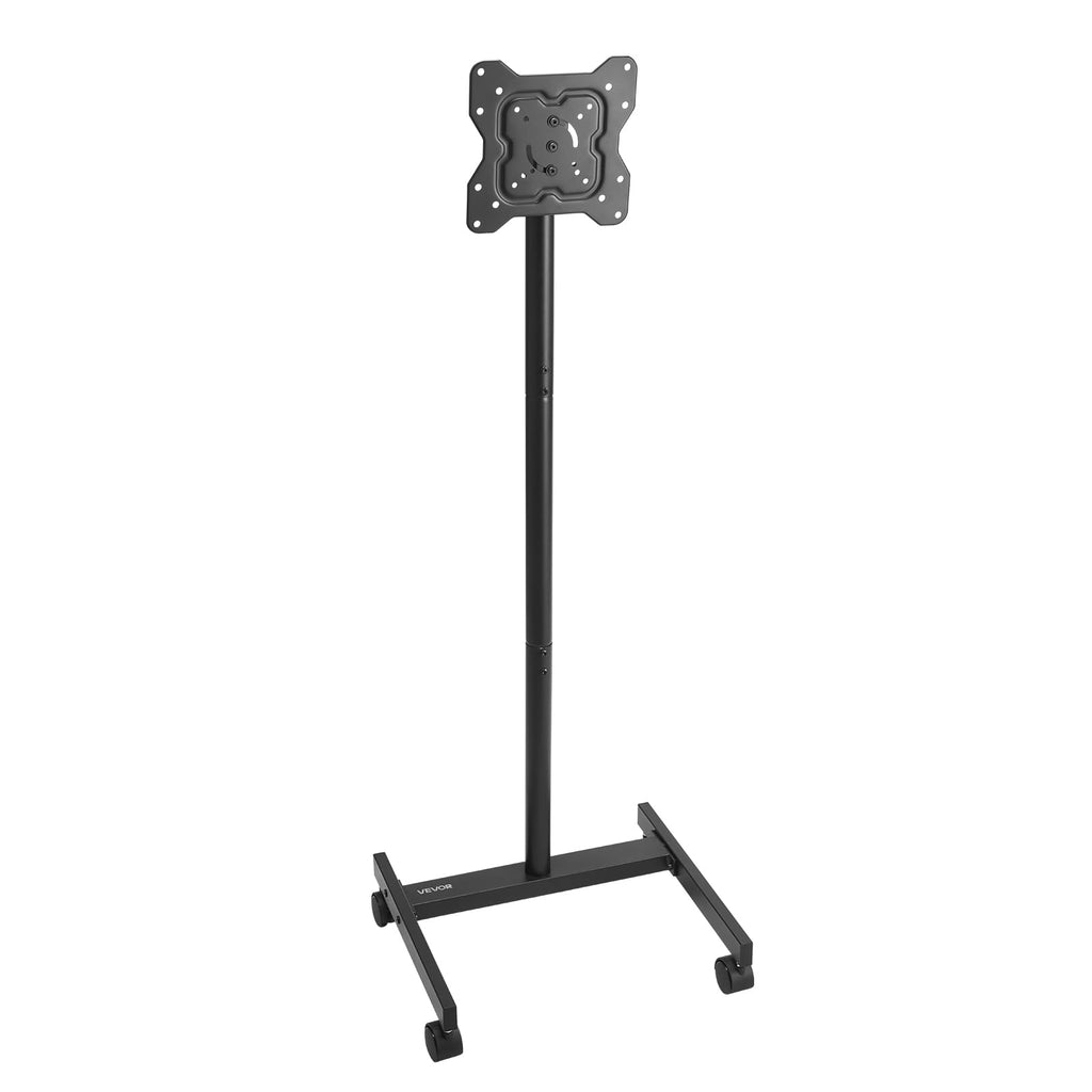 VEVOR Rolling TV Stand, Mobile TV Cart for 17-55 Inch Screens, Portrait to Landscape, Portable TV Stand with Wheels Holds up to 44 lbs for Living Room, Bedroom, Office, Outdoor, Max VESA 200x200mm