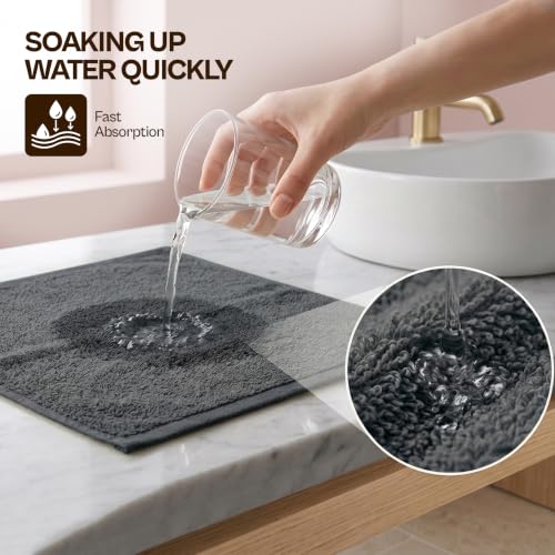 Utopia Towels 12 Pack 100% Cotton Washcloths - Grey & White