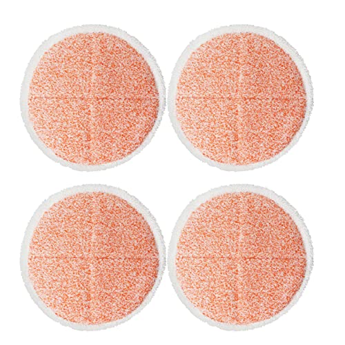 GreeSuit Electric Mop Pads - 7.28in Round Heavy Scrub Pads (4 Pack)