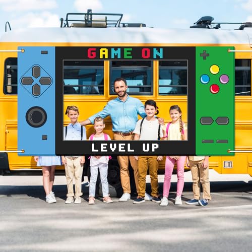 Large 73-Inch Video Game Photo Booth Frame for Birthday Parties
