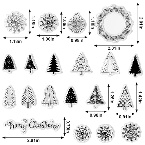 Christmas Clear Stamps for DIY Card Making & Scrapbooking