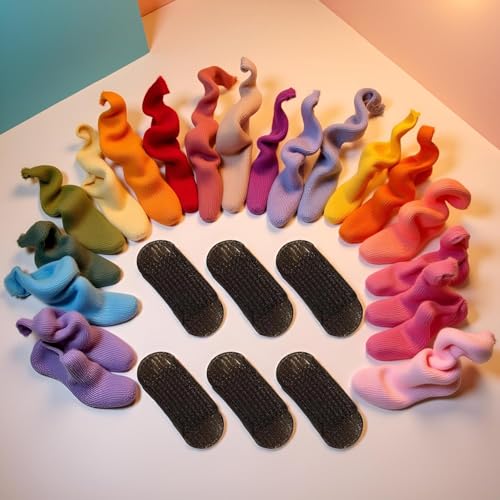 Awexzecor 6 Pcs Brown Sponge Hair Volume Base Inserts for Updos