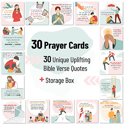 Mr. Pen Prayer Cards - 30 Unique Bible Verse Cards for Inspiration