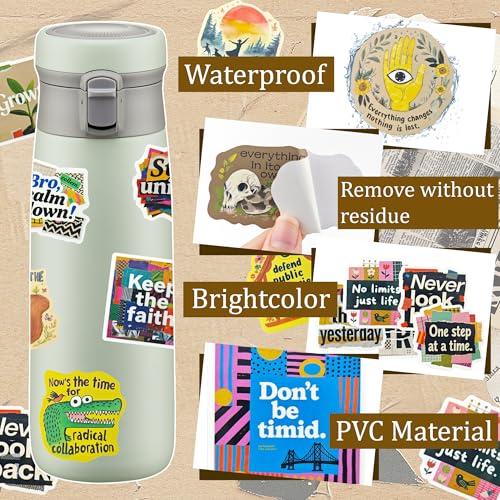 106 Pcs Positive Affirmation Waterproof Vinyl Stickers Set