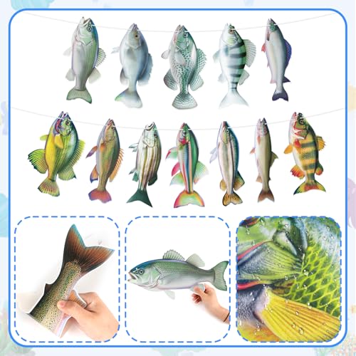 Gone Fishing Hanging Banner - Fish Birthday Party Decorations
