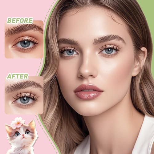 KEYYOU DIY Lash Clusters Kit - Anime Cat Eye Wispy Eyelash Extensions