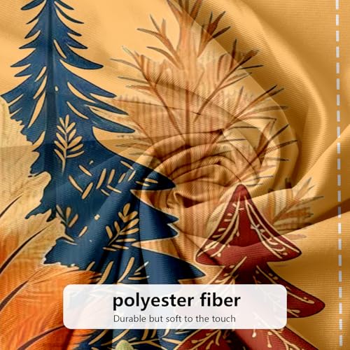 Fall Shower Curtain Set with Autumn Maple Leaves - Fall-1