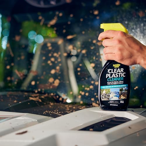 Invisible Glass 92084 Clear Plastic Cleaner - Streak-Free for Vehicles, Boats & More - 22 Fl Oz