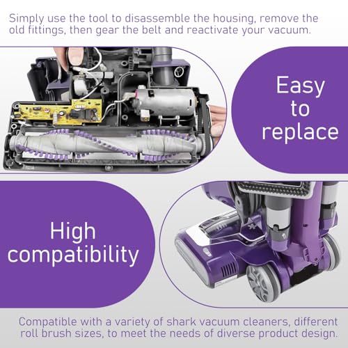 Replacement Vacuum Belt for Shark Rotator NV500 Series, 2-Pack (3M-231-6)