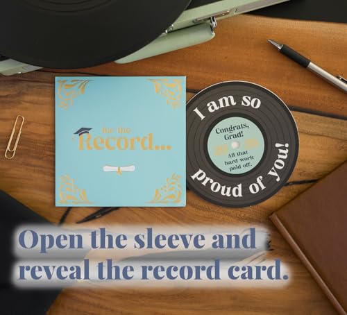 Vinyl Record Graduation Card for High School & College 2026