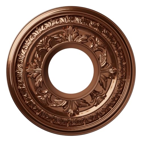 Ekena Millwork 10" PVC Ceiling Medallion - Dark Bronze Finish