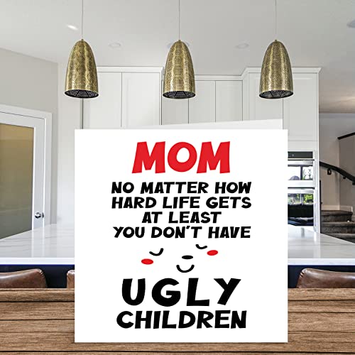 Funny Birthday Card for Mom - Hilarious Joke Design 5.7"